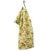 April Cornell Devon Rose Lime Waffleweave Tea Towel