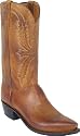 LUCCHESE 1883 Tan Mad Dog Goat 5/4 Western Leather Cowboy Boots -N1547