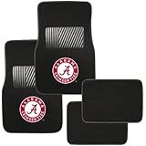 Pilot Alumni Group FM-908 Universal Fit Four Piece Floor Mat Set (Collegiate Alabama Crimson Tide)