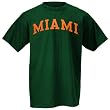 Miami Hurricanes Green Arch Logo T-shirt