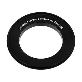 Fotodiox 72mm Macro Reverse Mount Adapter, for Canon EOS 1D, 1DS, Mark II, III, IV, 1DC, 1DX, D30, D60, 10D, 20D, 20DA, 30D, 40D, 50D, 60D, 60DA, 5D, Mark II, Mark III, 7D, Rebel XT, XTi, XSi, T1, T1i, T2i, T3, T3i, T4, T4i, C300, C500