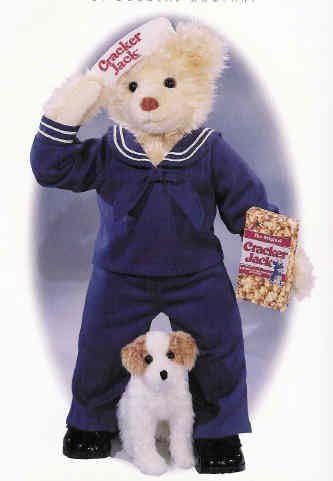 Cracker Jack with Bingo Stuffed Bear by Douglas Company Classics Limited 1st Edition