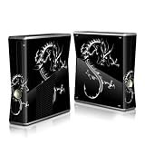 Chrome Dragon Design Protector Skin Decal Sticker for Xbox 360 S Game Console Full Body
