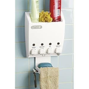 Dispenser shower caddy