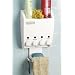 Better Living Products Dispenser Shower Caddy, Four Chamber Dispenser and Caddy, White