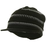 Rasta Beanie Visor-Black W27S21C