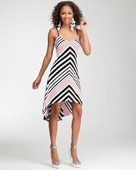 Hi-Lo Stripe Dress