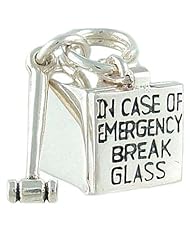 Emergency Pill Box 925 Sterling Silver Traditional Charm Really Opens