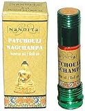 Patchouli Nag Champa - Nandita Incense Oil/Roll On - 1/4 Ounce Bottle