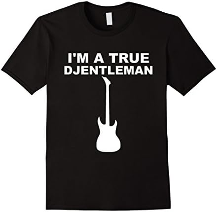 Men's Djent Shirt | Djentleman Shirt | Heavy Metal Music T Shirt Large Black