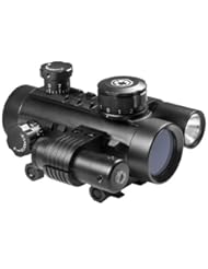Sports: BARSKA Cross Dot Electro Sight Multi Rail Tactical Riflescope (1x30) - Barska