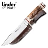 Linder 107515 Mark 2 Stag Bowie Hunting Knife with Sheath