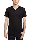 The Tee By Joe’s Jeans Men’s Wintz Short Sleeve Henley, Black, Large