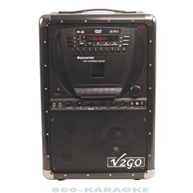 V2GO Musicarrier DVD CD+G CD MP3 All-In-One Music System with iPod Dock by V2GO