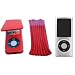4G Red Flip Case + Red Sock & Ice Box Cover for the New Apple iPod nano 4th Generation 8GB & 16GB + Neck Strap