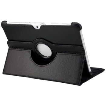 Shenit Multi Angle Stand 360 Rotatif en cuir Housse Folio pour Samsung Galaxy Tab 2 10.1 P5100/P5110 - Noir Shenit Multi Angle Stand 360 Rotatif en cuir Housse Folio pour Samsung Galaxy Tab 2 10.1 P5100/P5110 - Noir