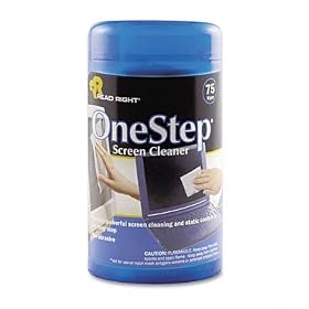 ADVANTUS CORPORATION Onestep screen cleaner pop-up wipes, tub of 75 pop-up wipes REARR1409... by 