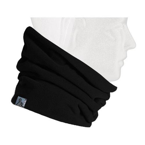 Turtle Fur Micro Fur Stretch Double Layer Neck Neckwarmer, Black