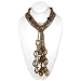 HinsonGayle Glamour Collection "GLORIA" Chocolate Triple Strand Cultured Pearl Lariat Necklace picture