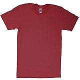American Apparel - Fine Jersey Short Sleeve T-Shirt, Cranberry, 3XL