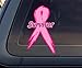 World Design Breast Cancer Pink Ribbon Survivor Car Decal/Sticker