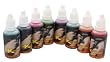 8 COLOR TATTOO INK 1 OUNCE SIZE SECONDARY COLORS TEMPORARY AIRBRUSH PAINT SET