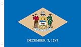 Allied Flag Outdoor Nylon State Flag, Delaware, 2-Foot by 3-Foot