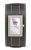 Kansas State Wildcats Women's Black Leather Starlette Watch