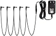 Donner DPA-1 Power Adapter Output 9V DC 1A (1000mA) Tip Negative 5 Way Daisy Chain Cables for Effect Pedal