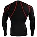 emFraa Skin Tight Compression Base layer Black Running Shirt men women XS ~ 2XL