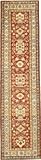 IMAGE OF 2'6 x 10'0 Red Hand Knotted Wool Kazak Runner Rug