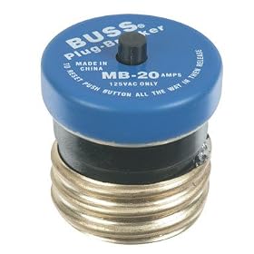 Bussmann #BP MB-20 20A 125V Circular Breaker by BUSSMANN MFG DIV P1263