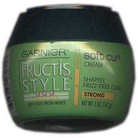 Fructis Style Soft Curl Cream (Strong) 5 oz for shapely frizz-free curls by Garnier