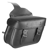 ALC Saddlebags 8203-04 Panama II Chubby Premium Vinyl Plain Detach Throw-Over Saddlebag - Pair