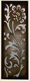 Flower Art, Mirror Cover - Beautiful Home and Office Antique Looking Metal Wall Decor
