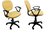 Beige Fabric Office Chair w/Arms, Gas Lift & Great Student or Computer Chair