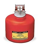 Eagle 1519 Poly Disposal Can 3-Gallon Poly Red