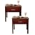 KYOTO - Solid Wood Storage End / Side / Bedside Tables - PACK OF TWO