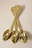 Set of 12 Gold Plated High Quality Demitasse - Tea Party Spoons