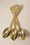 Set of 12 Gold Plated High Quality Demitasse - Tea Party Spoons
