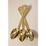 Set of 12 Gold Plated High Quality Demitasse - Tea Party Spoons