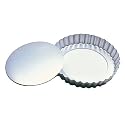 Fat Daddio's Fluted Tart Pan 10 Inch x 2 Inch Removable Bottom