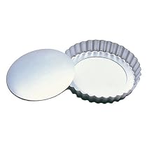 Fat Daddio's Fluted Tart Pan 10 Inch x 2 Inch Removable Bottom