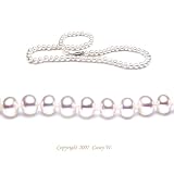 Single Strand 18 Inch 6.0-7.0mm White Semi-Round Freshwater Cultured Pearl Necklace