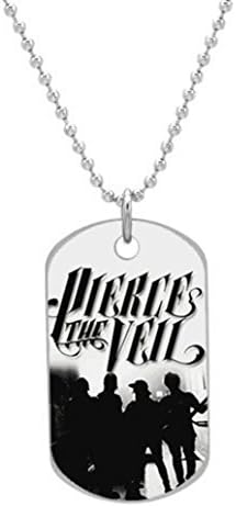 Hot Pierce The Veil Customized Dog Tag Pet Tags Dogtag (One Side) Size:1.2X2X0.1 inches Necklace Charm Unique Gift