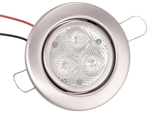 Brumberg R3005WW4 Einbaustrahler nickel matt LED 3x1,2 W