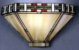 LAMPS BEAUTIFUL Tiffany Mission Wall Sconce by Dale Tiffany 8688/1LTW -- SHOWROOM MODEL IN GOOD CONDITION