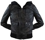 Obey Jealous Lover Womens Black Pleather Jacket