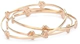 Gala by Daniela Swaebe Sacred Heart Rose Gold Stack Bangle Bracelet