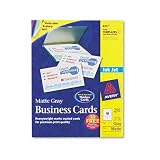 Business Cards, Blank, Matte, Ink Jet, 2